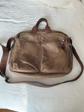 M0851 leather computer / messenger bag